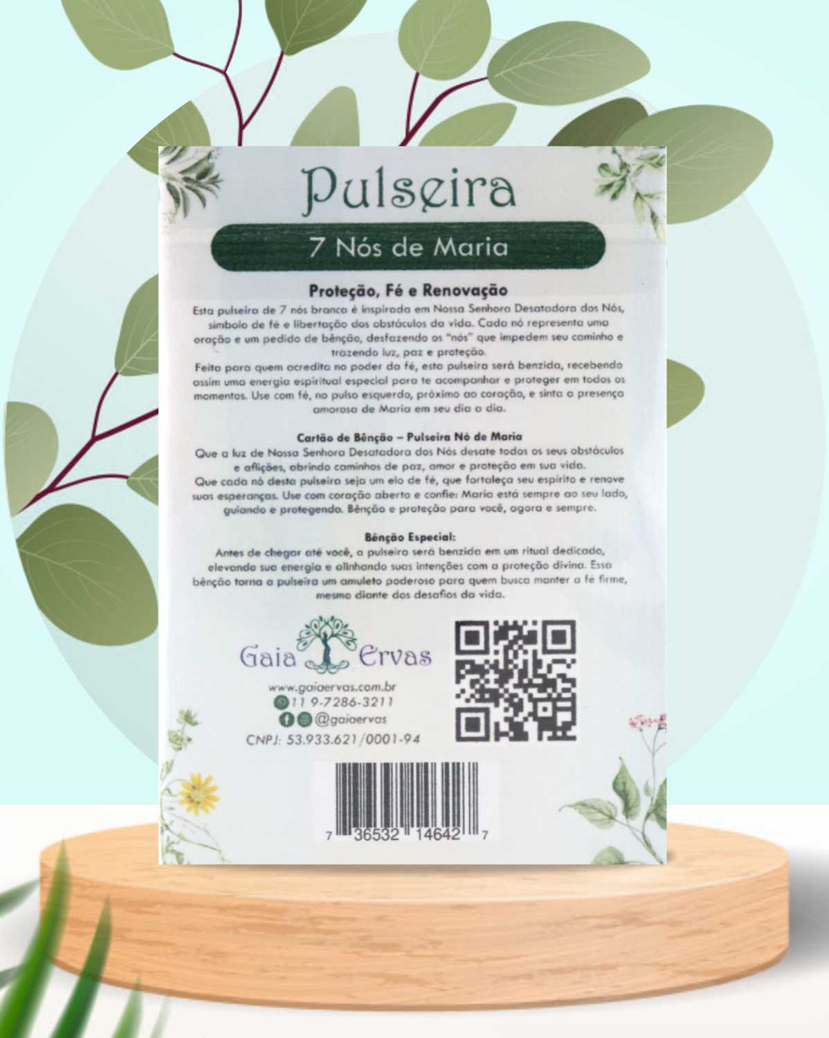 pulseira - 7 nós de maria - white - Imagem 2