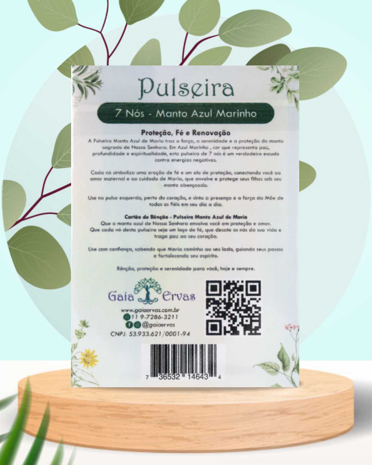 pulseira - 7 nós manto azul marinho - Imagem 2