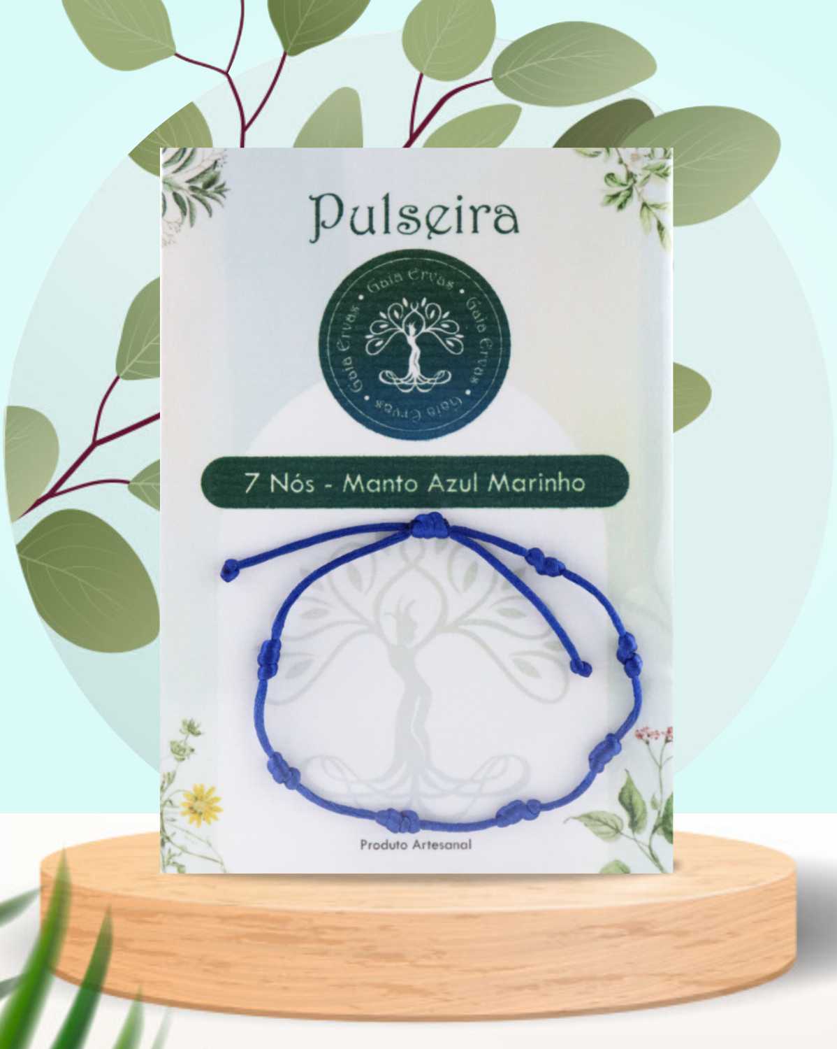 pulseira - 7 nós manto azul marinho