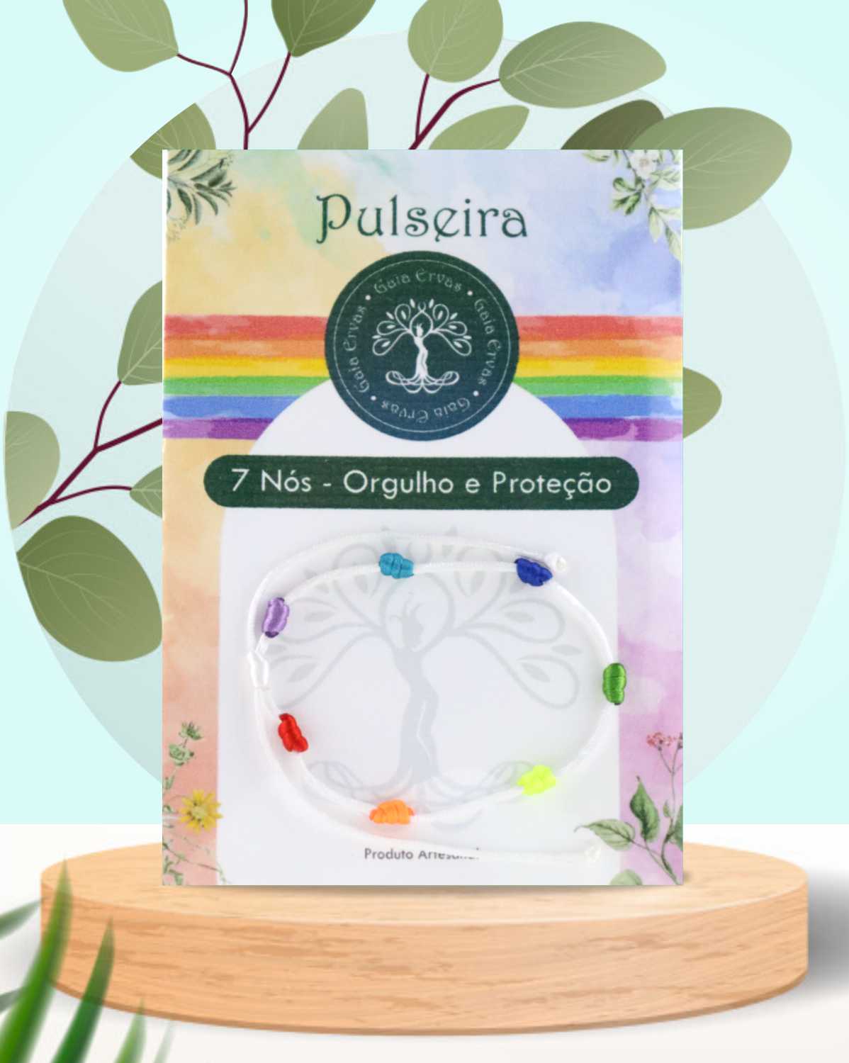 pulseira - 7 nós orgulho e proteção - white