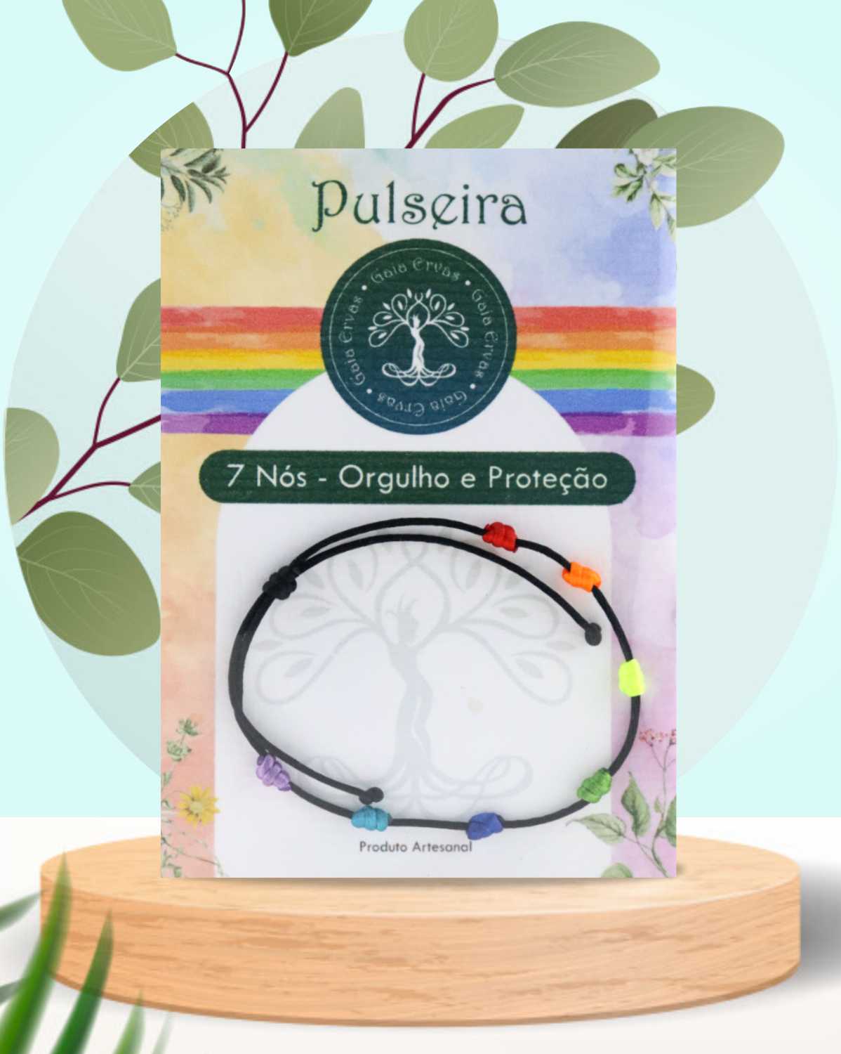 pulseira - 7 Nós - Orgulho e Proteção - black